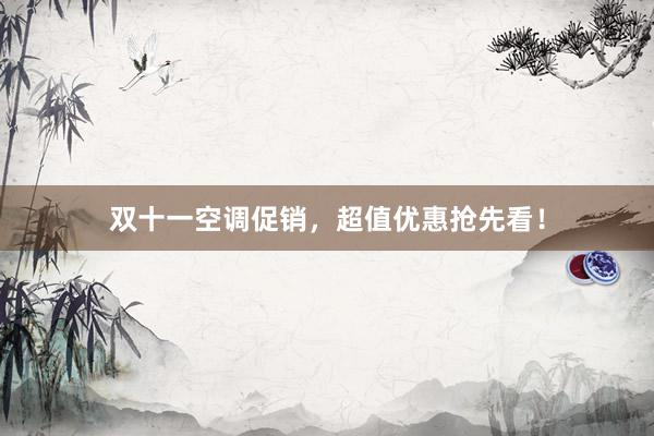 双十一空调促销，超值优惠抢先看！