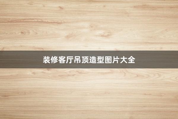 装修客厅吊顶造型图片大全